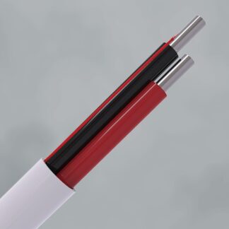 CQR CABS2HF/WH/SO/100/C Intruder Alarm Cable | 2 Solid Core | TYPE 1 | Cca | LSZH | White | 100m (LEAD TIME: 2-3 DAYS)