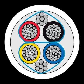 CQR CABS4/050WH0100TP Twisted Pairs Cable | 4 Multi Core 050 | TYPE 2 | Eca | PVC | White | 100m (LEAD TIME: 2-3 DAYS)