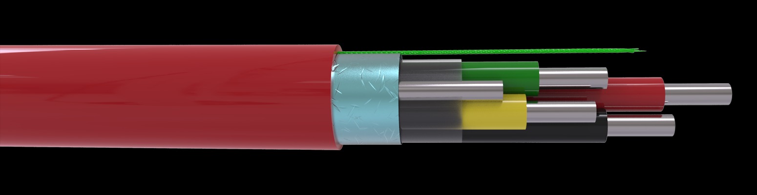 CQR CABS4HF/RD/SO/100/B Intruder Alarm Cable | 4 Solid Core | TYPE 1 | Bca | LSZH | Red | 100m (LEAD TIME: 2-3 DAYS)