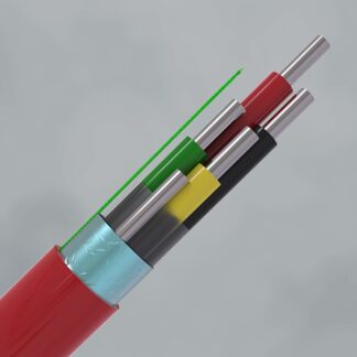 CQR CABS4HF/RD/SO/100/C Intruder Alarm Cable | 4 Solid Core | TYPE 1 | Cca | LSZH | Red | 100m (LEAD TIME: 2-3 DAYS)