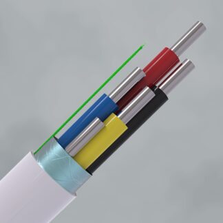 CQR CABS4HF/WH/SO/100/C Intruder Alarm Cable | 4 Solid Core | TYPE 1 | Cca | LSZH | White | 100m (LEAD TIME: 2-3 DAYS)