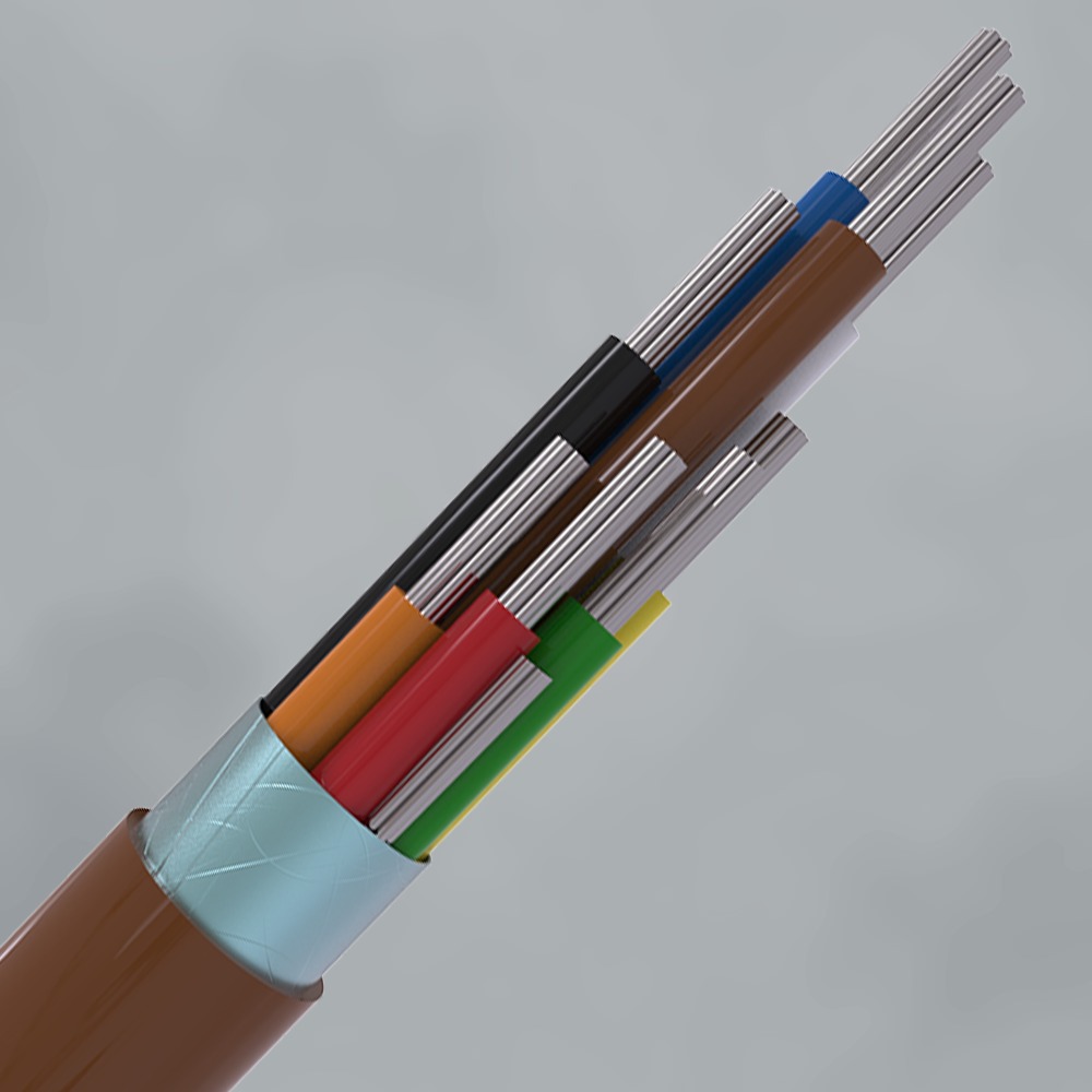 CQR CABS8/BR/100 Intruder Alarm Cable | 8 Scr Multi Core | TYPE 2 | Eca | PVC | Brown | 100m (LEAD TIME: 2-3 DAYS)