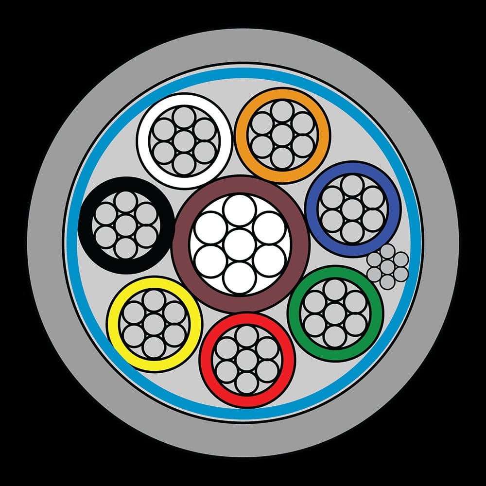 CQR CABS8/GY/LSF/300 Belden Style 9538 Cable | 8 Multi Core | TYPE 2 | Eca | LSF | Grey | 300m (LEAD TIME: 2-3 DAYS) - Image 2