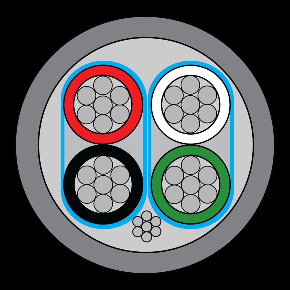 CQR CABS8723HF/GY/100/C Belden Style 8723 Cable | 2 Pair | TYPE 1 | Cca | LSZH | Grey | 100m (LEAD TIME: 2-3 DAYS) - Image 2