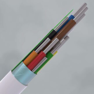 CQR CABS8HF/WH/100/C Intruder Alarm Cable | 8 Scr Multi Core | TYPE 1 | Cca | LSZH | White | 100m (LEAD TIME: 2-3 DAYS)