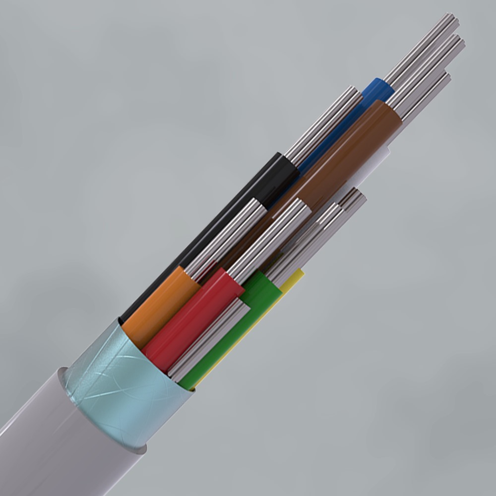 CQR CABS8HF/WH/100/D/PL Intruder Alarm Cable | 8 Scr Multi Core | TYPE 1 | Dca | LSZH | White | 100m | PL (LEAD TIME: 2-3 DAYS)