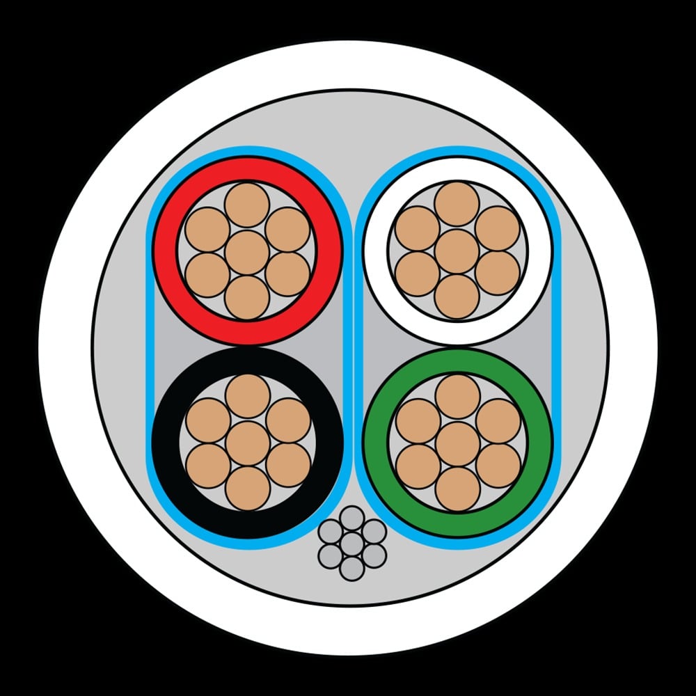 CQR CABTP2X2/WH/100 Belden Style 8723 Cable | 2 Pair | TYPE 2 | Eca | PVC | White | 100m (LEAD TIME: 2-3 DAYS) - Image 2