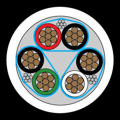 CQR CABTP3X2/1C/AB Belden Style 8777 Cable | 3 Pair | TYPE 2 | Eca | PVC | White | 100m (LEAD TIME: 2-3 DAYS) - Image 2