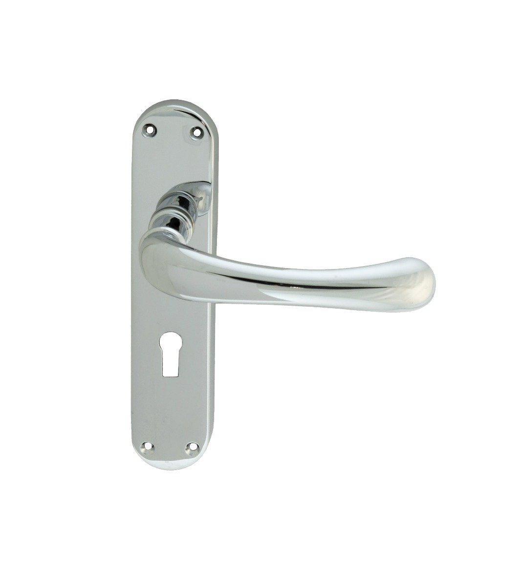 Carlisle Brass CBL11CP Ibra Lever On Backplate Lock 57mm C/C (LEAD TIME: 2-3 DAYS)