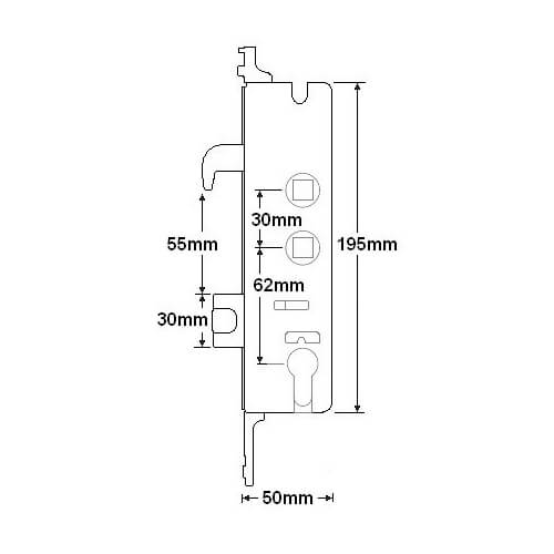 Yale G2000 Copy Multipoint Gearbox - Lift Lever or Double Spindle - Image 2