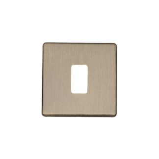 Eurolite EC-G1ABB Concealed 3mm 1 Gang Grid Plate - Antique Brass (LEAD TIME: 2-3 DAYS)