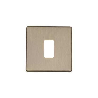 Eurolite EC-G1ABB Concealed 3mm 1 Gang Grid Plate - Antique Brass (LEAD TIME: 2-3 DAYS)