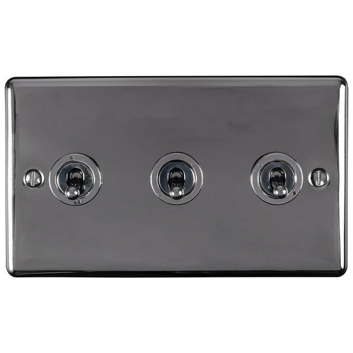 Eurolite ENT3SWBN 3-Gang Toggle Switch (LEAD TIME: 2-3 DAYS)