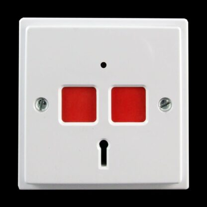 CQR EPA/STD Panic Button | Electronic | Grade 2/3 | White | Key Resettable (LEAD TIME: 2-3 DAYS)