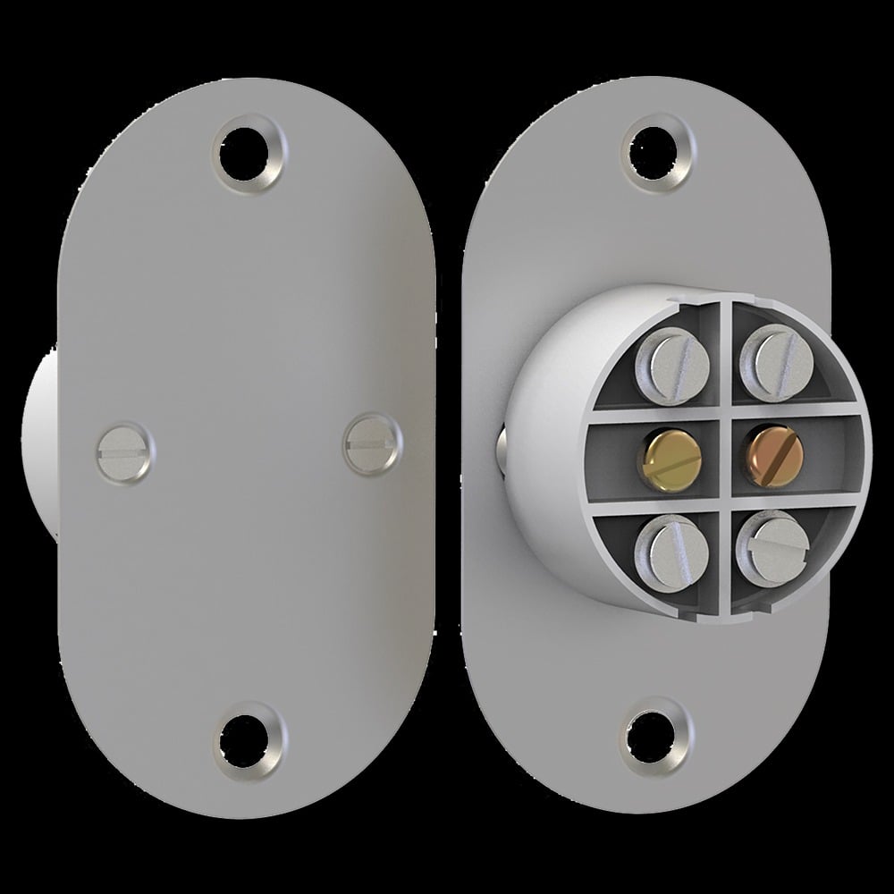 CQR FC509/MT/2 FC509 Metal Plate | Flush Contact | Grade 1 | Steel / White | Non-resistored (LEAD TIME: 2-3 DAYS)