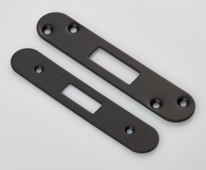 EuroSpec FSF5007MB/R Forend Strike & Fixing Pack to Suit Architectural Deadlocks (EDS/LDS) Radius (LEAD TIME: 2-3 DAYS)