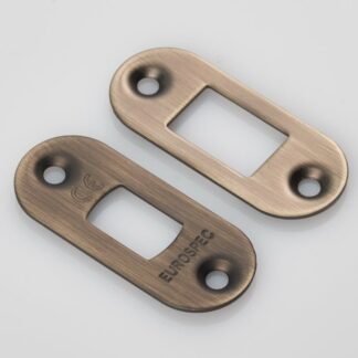 EuroSpec FSF5010AB/R Forend Strike & Fixing Pack to Suit Heavy Duty Tubular Deadbolt Radius (LEAD TIME: 2-3 DAYS)