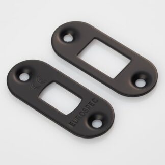 EuroSpec FSF5010MB/R Forend Strike & Fixing Pack to Suit Heavy Duty Tubular Deadbolt Radius (LEAD TIME: 2-3 DAYS)