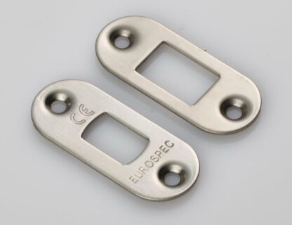 EuroSpec FSF5010SB/R Forend Strike & Fixing Pack to Suit Heavy Duty Tubular Deadbolt Radius (LEAD TIME: 2-3 DAYS)