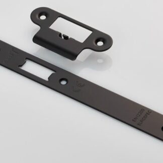 EuroSpec FSF5016MB/R Forend Strike and Fixing Pack to Suit Din Latch (Security) Radius (LEAD TIME: 2-3 DAYS)