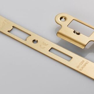 EuroSpec FSF5016SB/R Forend Strike and Fixing Pack to Suit Din Latch (Security) Radius (LEAD TIME: 2-3 DAYS)
