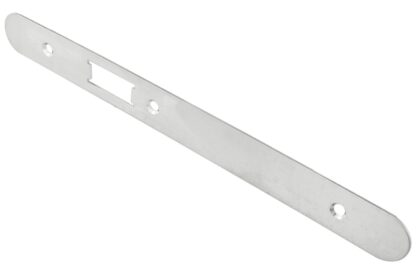 Eurospec FSF5016SSS/R Forend Strike & Fixing Pack To Suit Din Latch - Satin Stainless Steel Radius Forend (LEAD TIME: 2-3 DAYS)