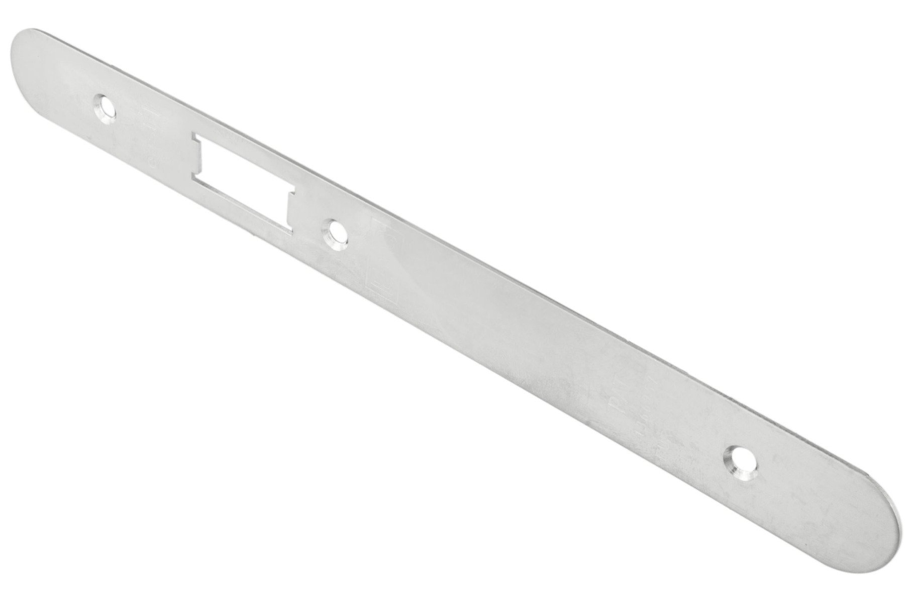 Eurospec FSF5016SSS/R Forend Strike & Fixing Pack To Suit Din Latch - Satin Stainless Steel Radius Forend (LEAD TIME: 2-3 DAYS)