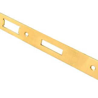 Eurospec FSF5017PVD/R Forend Strike & Fixing Pack To Suit Din Euro Sash/Bathroom Lock - PVD Radius Forend (LEAD TIME: 2-3 DAYS)