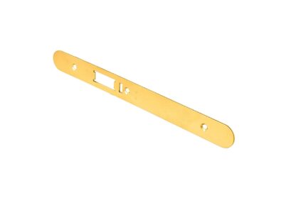 Eurospec FSF5031PVD/R Forend Strike & Fixing Pack To Suit Din Anti Thrust Night Latch - PVD Radius Forend (LEAD TIME: 2-3 DAYS)