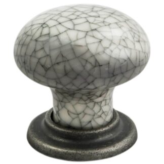 Carlisle Brass FTD630AASMC Porcelain Mushroom Pattern Knob 35mm (LEAD TIME: 2-3 DAYS)