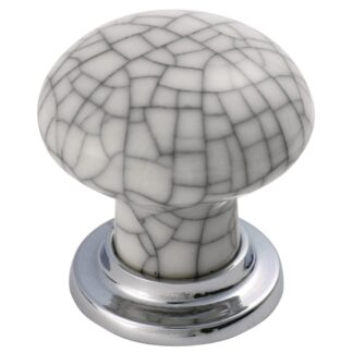 Carlisle Brass FTD630ACPMC Porcelain Mushroom Pattern Knob 35mm (LEAD TIME: 2-3 DAYS)