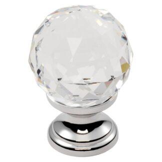 Carlisle Brass FTD670CCTC Clear Faceted Knob 35mm (LEAD TIME: 2-3 DAYS)