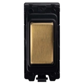 Eurolite G16-SBB Grid & Modular 2-Way & Off Retractive Switch - Satin Brass (LEAD TIME: 2-3 DAYS)