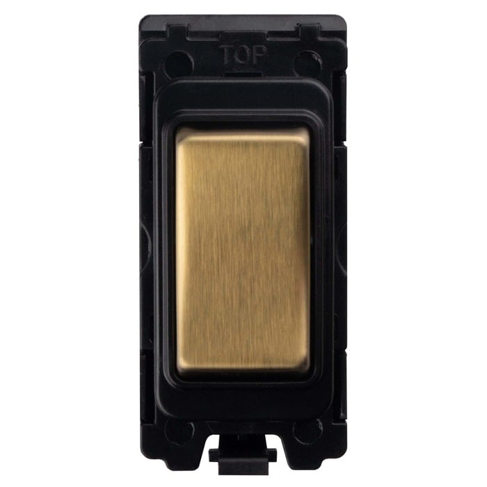 Eurolite G16-SBB Grid & Modular 2-Way & Off Retractive Switch - Satin Brass (LEAD TIME: 2-3 DAYS)