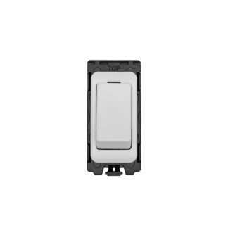 Eurolite G16-WHW Grid & Modular 2-Way & Off Retractive Switch - Matt White (LEAD TIME: 2-3 DAYS)