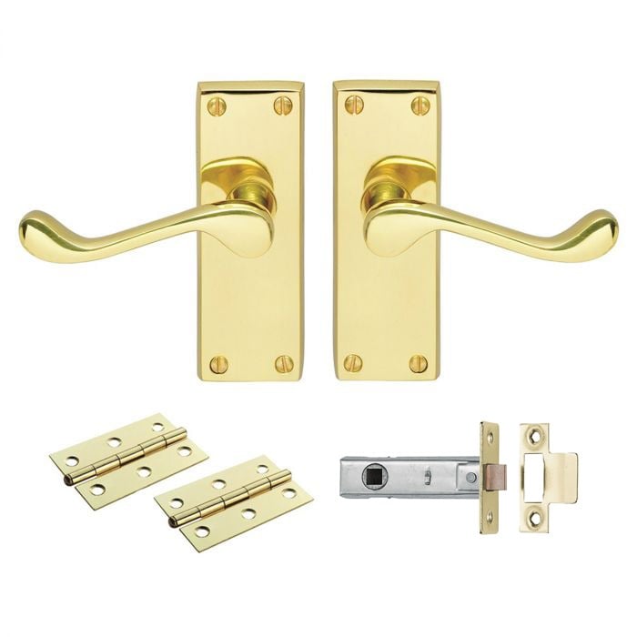 Carlisle Brass GK002EB/INTB Contract Victorian Scroll Latch Pack (LEAD TIME: 2-3 DAYS)