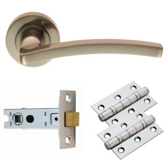 Carlisle Brass GK009SN/INTB Tavira Lever On Rose Latch Pack (LEAD TIME: 2-3 DAYS)