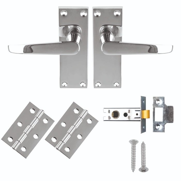 Carlisle Brass GK2002CP/INTB Contract Victorian Straight Latch Pack (LEAD TIME: 2-3 DAYS)