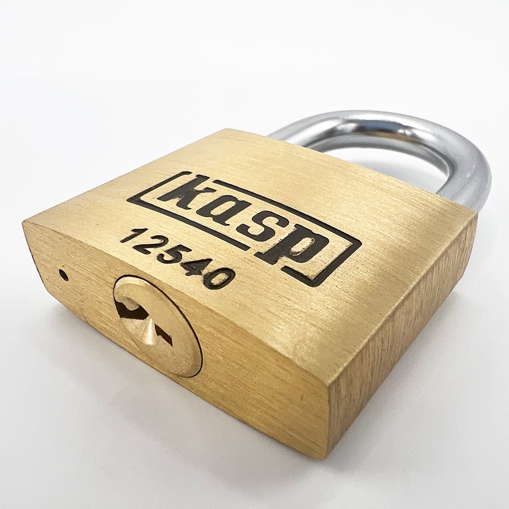 Kasp 125 Series 40mm Open Shackle Brass Padlock - Image 4