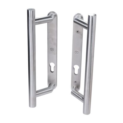 Coastal Group KM910B BLU Patio Sliding Door Handles Back To Back Euro Cut-Out (LEAD TIME: 2-3 DAYS) - Image 2