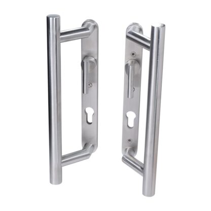 Coastal Group KM920B BLU Patio Sliding Door Handles Back To Back Euro Cut-Out with Lever (LEAD TIME: 2-3 DAYS) - Image 2
