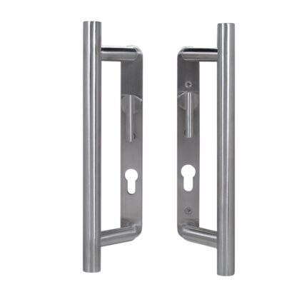 Coastal Group KM920B BLU Patio Sliding Door Handles Back To Back Euro Cut-Out with Lever (LEAD TIME: 2-3 DAYS) - Image 3