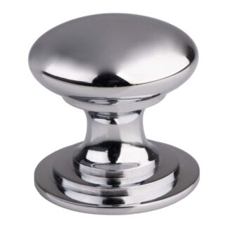 Carlisle Brass M47ACP Victorian Cupboard Knob 25mm - Polished Chrome (LEAD TIME: 2-3 DAYS)
