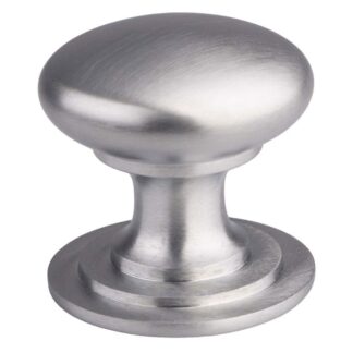 Carlisle Brass M47CSC Victorian Cupboard Knob 38mm - Satin Chrome (LEAD TIME: 2-3 DAYS)