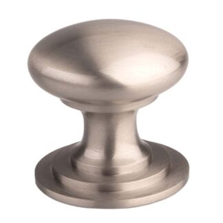 Carlisle Brass M47CSSE Victorian Cupboard Knob 38mm Stainless Steel Effect (LEAD TIME: 2-3 DAYS)