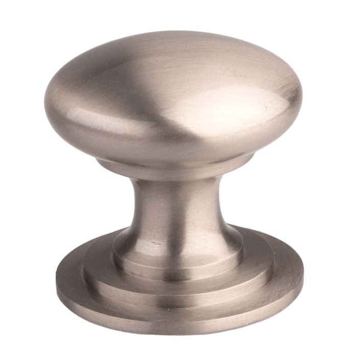 Carlisle Brass M47ESSE Victorian Cupboard Knob 50mm Stainless Steel Effect (LEAD TIME: 2-3 DAYS)