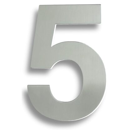 Eurospec NUM10175BSS Stainless Steel 7" Numerals (0-9) (Number 5) (LEAD TIME: 2-3 DAYS)