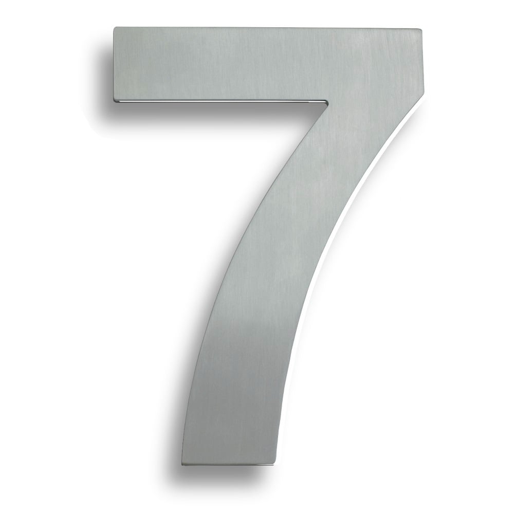 Eurospec NUM10177BSS Stainless Steel 7" Numerals (0-9) (Number 7) (LEAD TIME: 2-3 DAYS)
