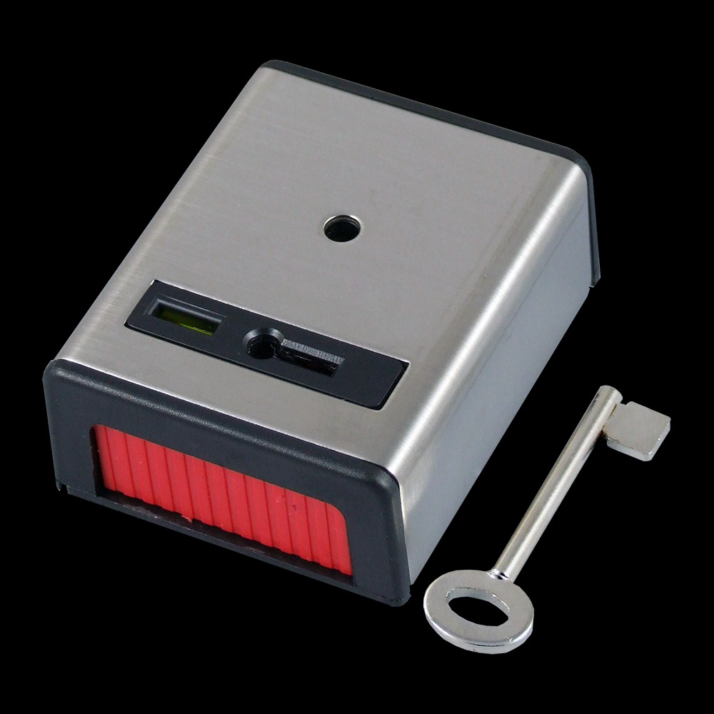 CQR PASP1/SS Panic Button | Single Push | Grade 1 | Stainless Steel | Key Resettable (LEAD TIME: 2-3 DAYS)