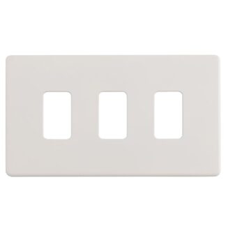 Eurolite PL-G3 Enhance White Grid Plates-3-Gang (LEAD TIME: 2-3 DAYS)